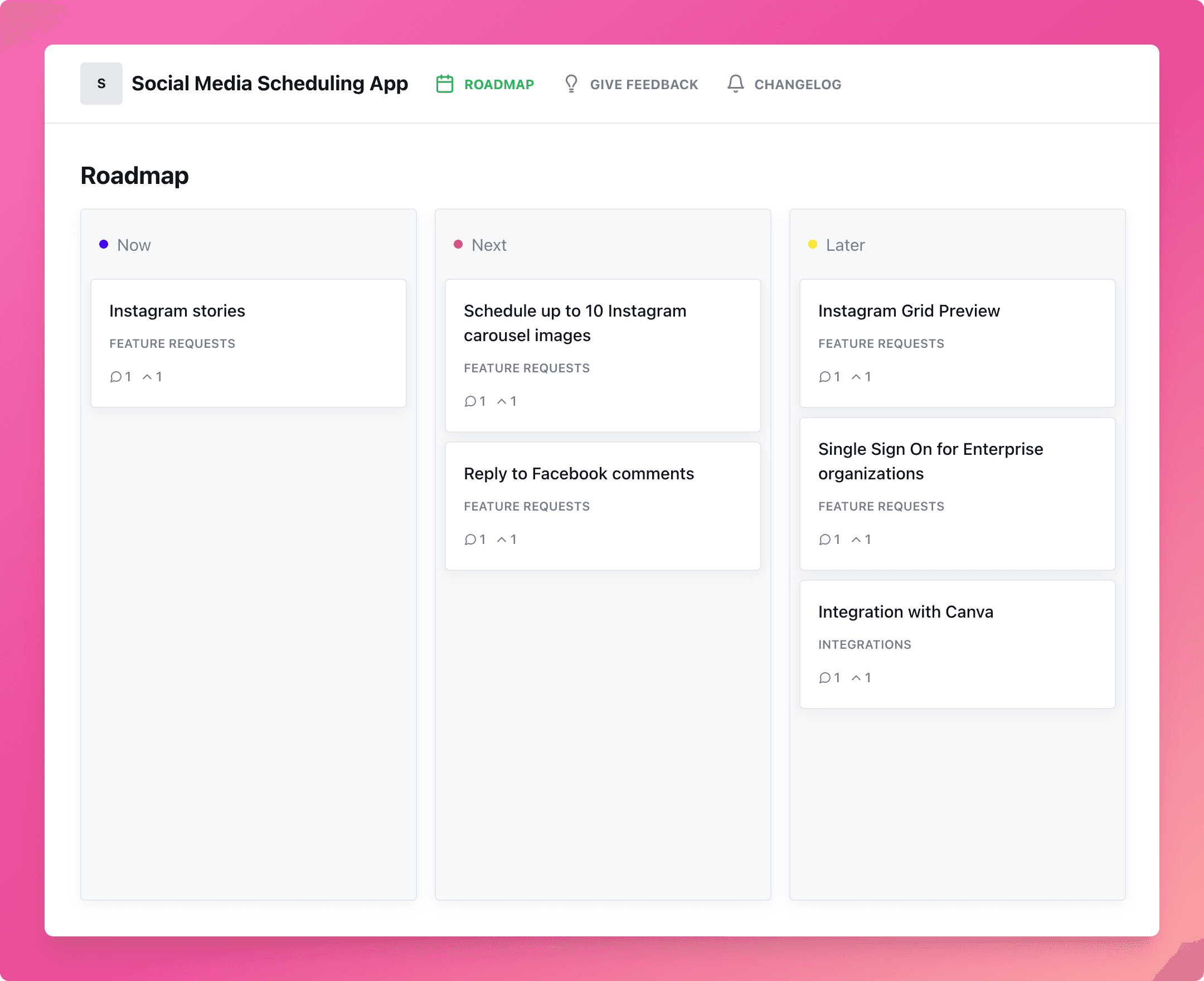 Now, Next, Later Roadmap Template Preview